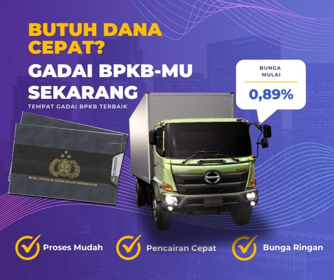 Kredit Jaminan Bpkb Mobil Truck Hino Fg Dapat Dana Berapa? Seperti Ini Simulasinya